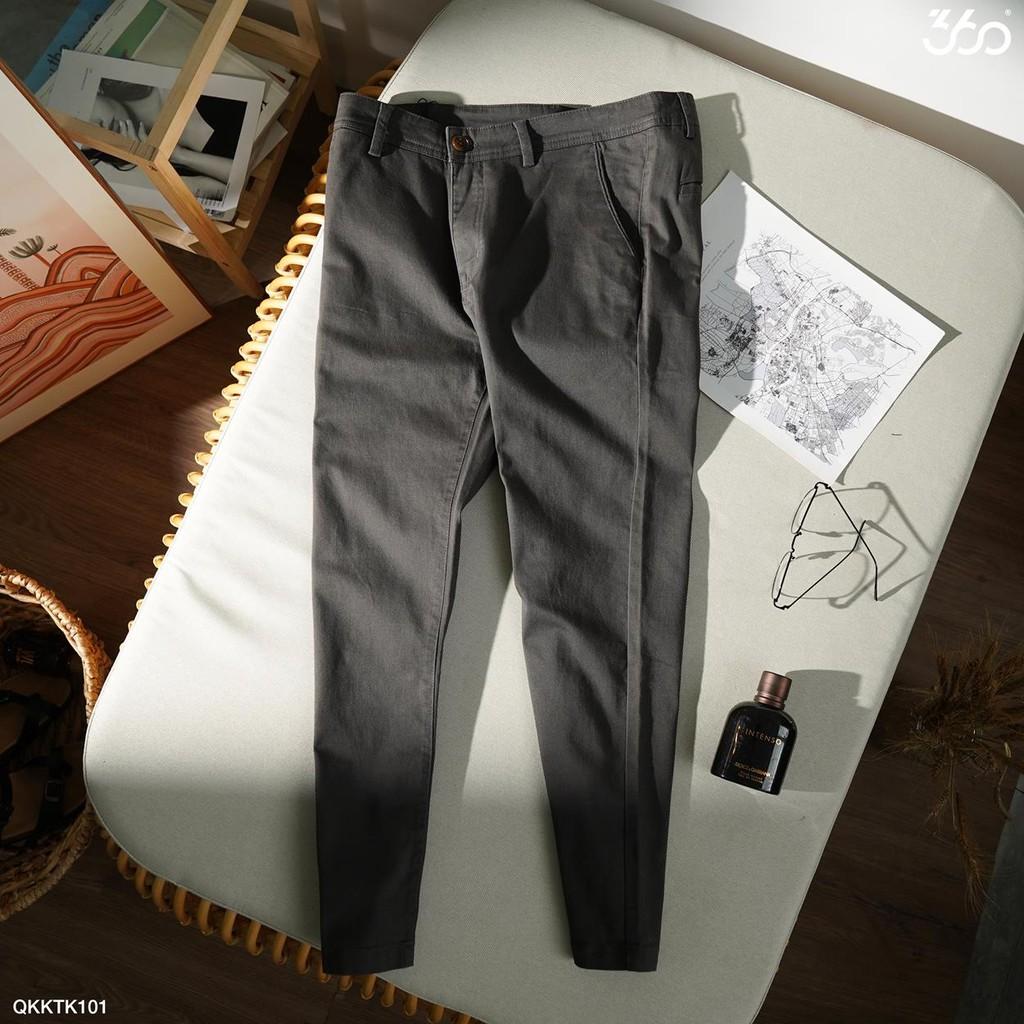 Sale Quần kaki nam 360 BOUTIQUE quần kaki dáng dài thời trang - QKKTK101