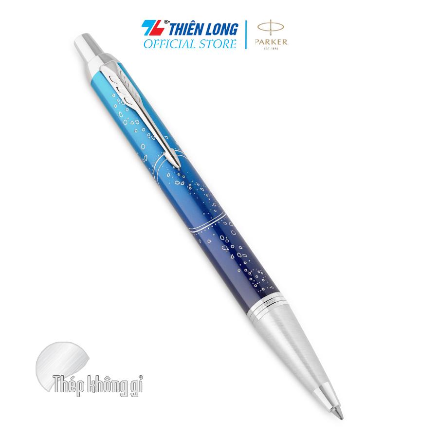 Bút bi Parker IM Special Editon Submerge Blue - Thép không gỉ - Ngòi 0.7mm - 2152991