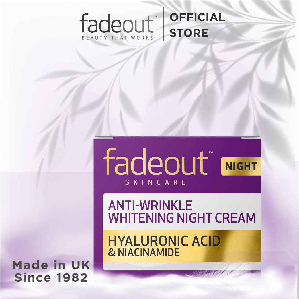 KEM DƯỠNG TRẮNG DA CHỐNG NHĂN MỜ NÁM BAN ĐÊM - FADEOUT ANTI -WRINKLE WHITENING NIGHT CREAM 50ML