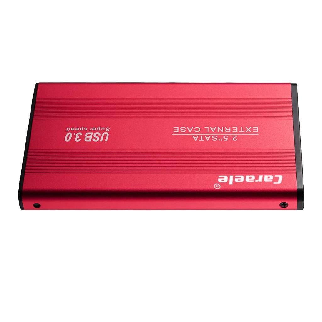 USB 3.0 External Hard Disk Drive, 2.5inch 500G Portable Mobile HDD SATA External Case for Windows Vista Windows Mac OS (Red)