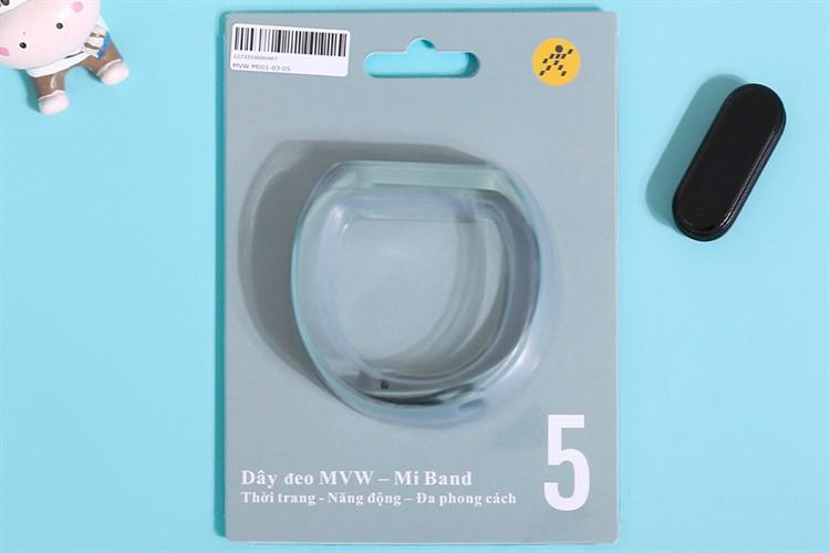 Dây nhựa TPU MVW cho Miband 5 Xanh M001-03-05