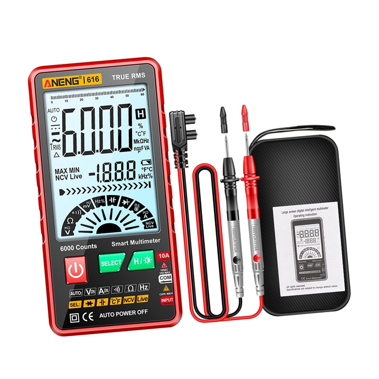 Digital Tester High Precision Transistor capacitors probe 6000 Counts