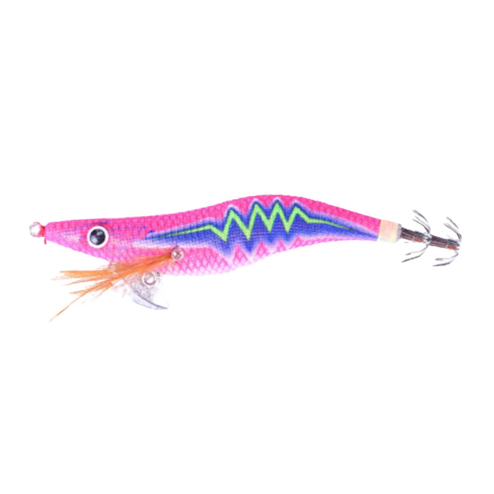 Luminous Squid Jig Hooks, Fishing Hook, Night Fishing Tackle 12cm Artificial Squid Jig Lures Fluorescent Durable Luminous Lure, Squid Lures