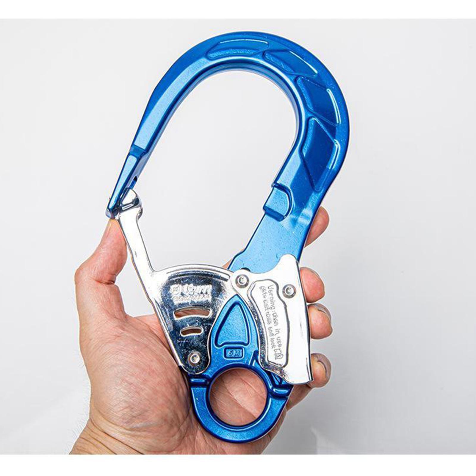 2X 23KN   Locking Climbing Carabiner  Hook Fall Arrest