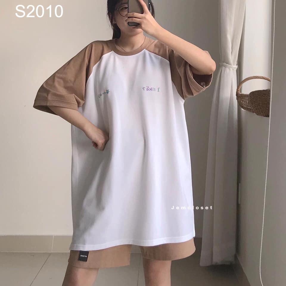 Bộ Đùi Chữ Hàn Quốc - Chất cotton mát tay lỡ - freesize dưới 60kg - S2010
