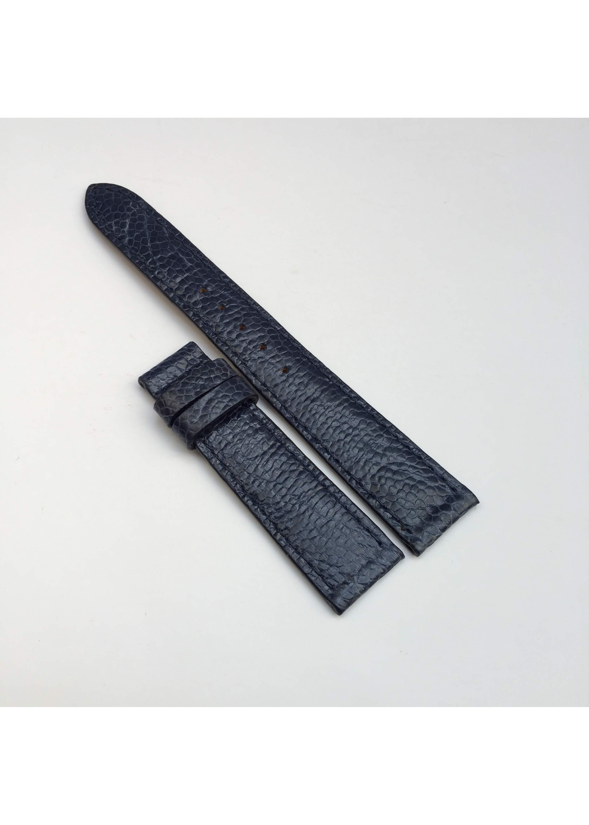 Dây đồng hồ da đà điểu nữ xanh navy