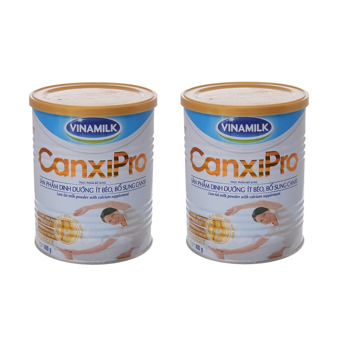 BỘ 2 LON SỮA BỘT VINAMILK CANXIPRO 400G