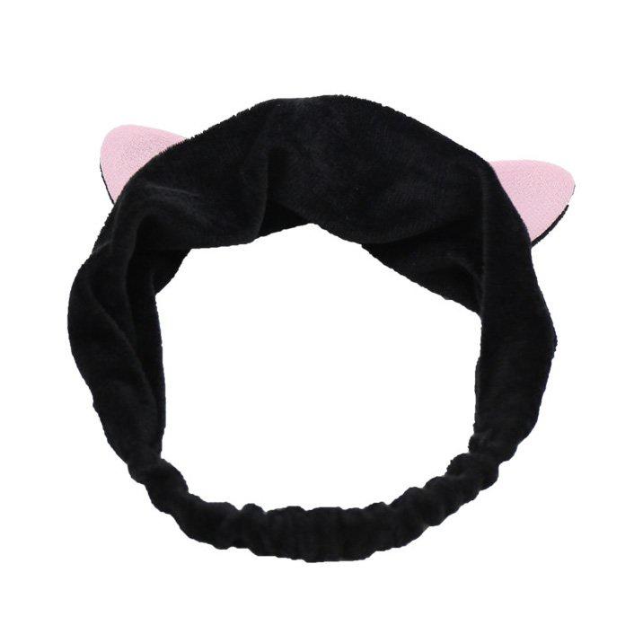 Băng đô rửa mặt bờm cài tóc turban dễ thương cute tai thỏ mèo tuần lộc gấu vải nhung nơ cho bé gái nam nữ