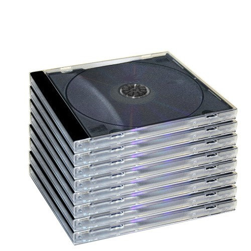 Lốc 10 hộp nhựa cao cấp màu đen đựng đĩa