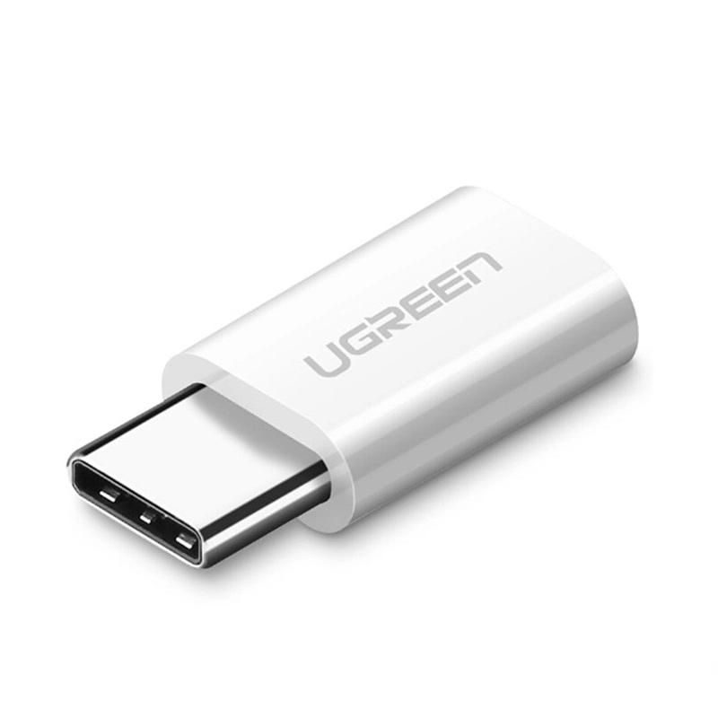 Ugreen UG20854US189TK Màu Trắng Đầu chuyển đổi TYPE C sang MICRO USB vỏ nhôm cao cấp - HÀNG CHÍNH HÃNG