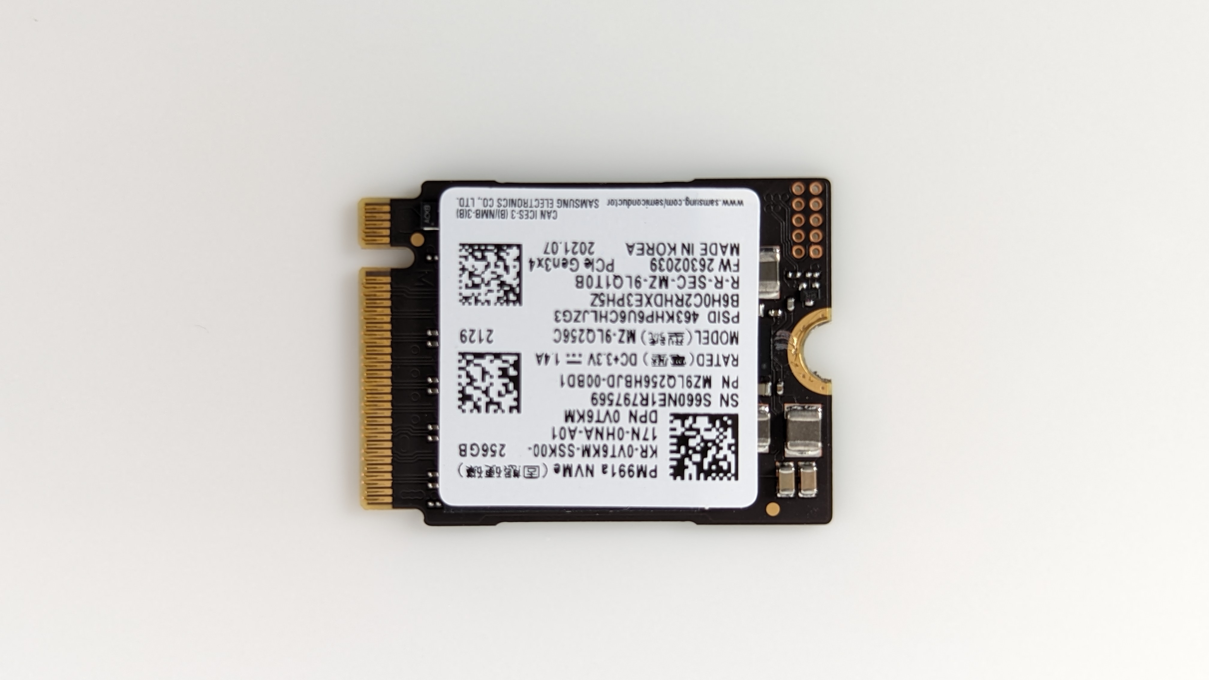 Ổ Cứng SSD Samsung PM991a M.2 2230 PCIe NVMe Gen 3×4 - Hàng Nhập Khẩu