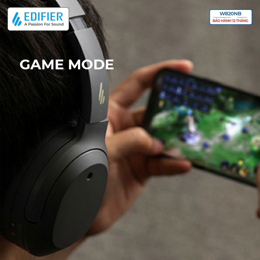 Tai nghe bluetooth 5.0 EDIFIER W820NB Âm thanh chất lượng cao Hires Audio Chống ồn chủ động Chơi game- Hàng chính hãng