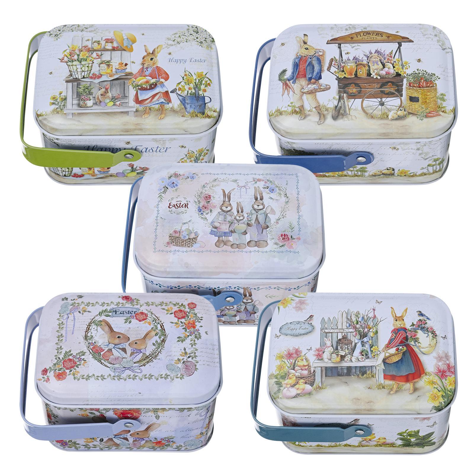 5Pcs Small Tin Boxes Sundries Organizer Storage Can for Wedding Decorations