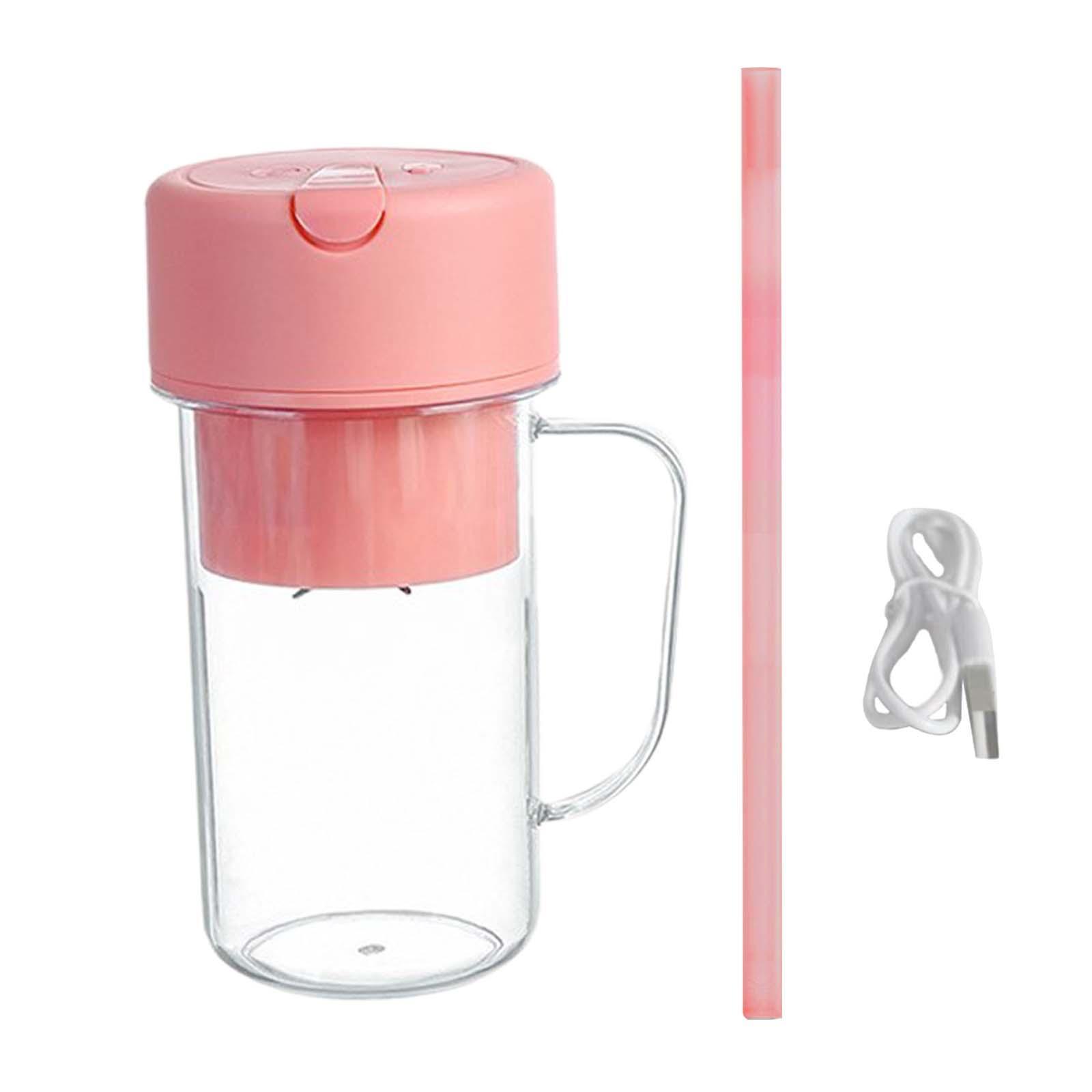 Small Electric Juicer Cup 14oz Fresh Juice Blender for Picnic Sports Camping