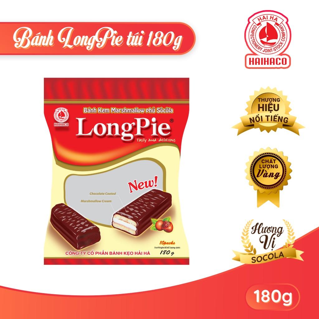 Bánh Mềm Phủ Socola LongPie HẢI HÀ (Túi: 180g) - Hàng chính hãng