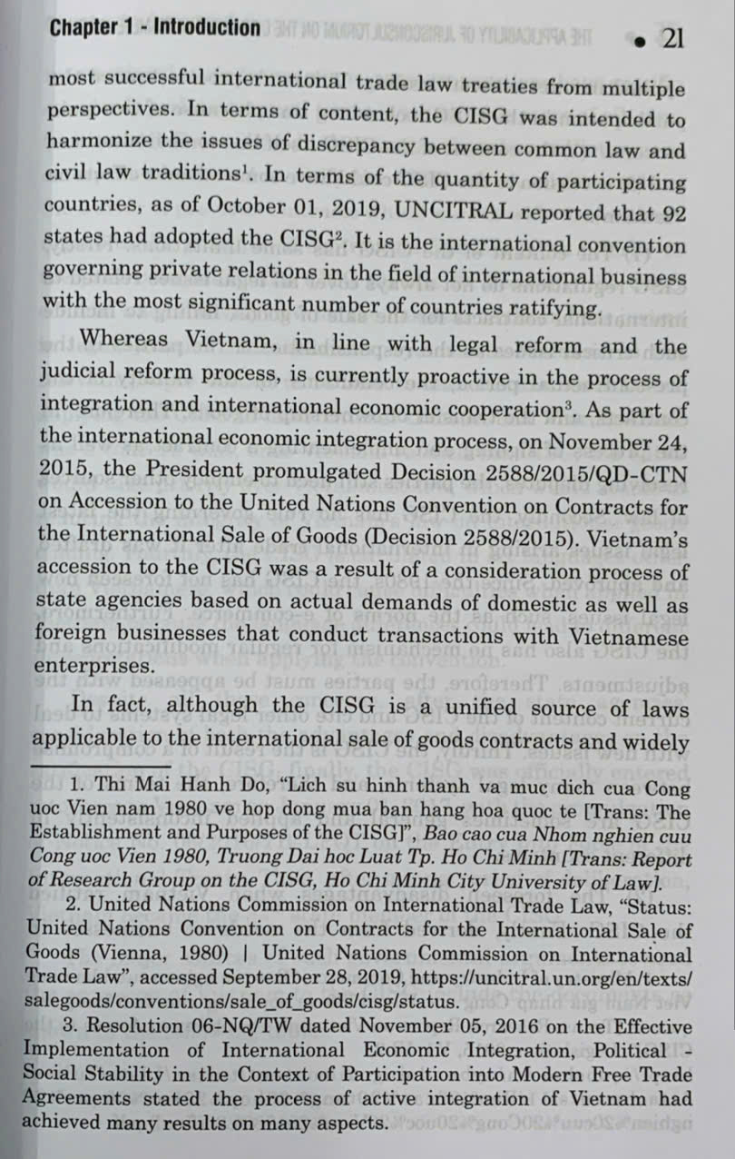 Applicability of jurisconsultorium on the CISG in the Vietnamese judiciary
