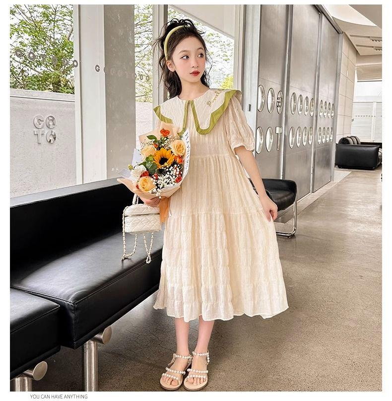 SHUANGYAN Cô gái mùa hè đầm 2023 tây trung bình cô gái lớn đầm công chúa váy trẻ em mùa hè đầm