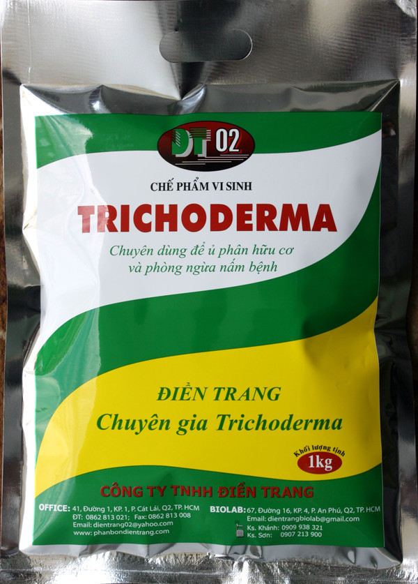 COMBO 5 GÓI CHẾ PHẨM MEN VI SINH NẤM TRICHODERMA  DT02 1KG