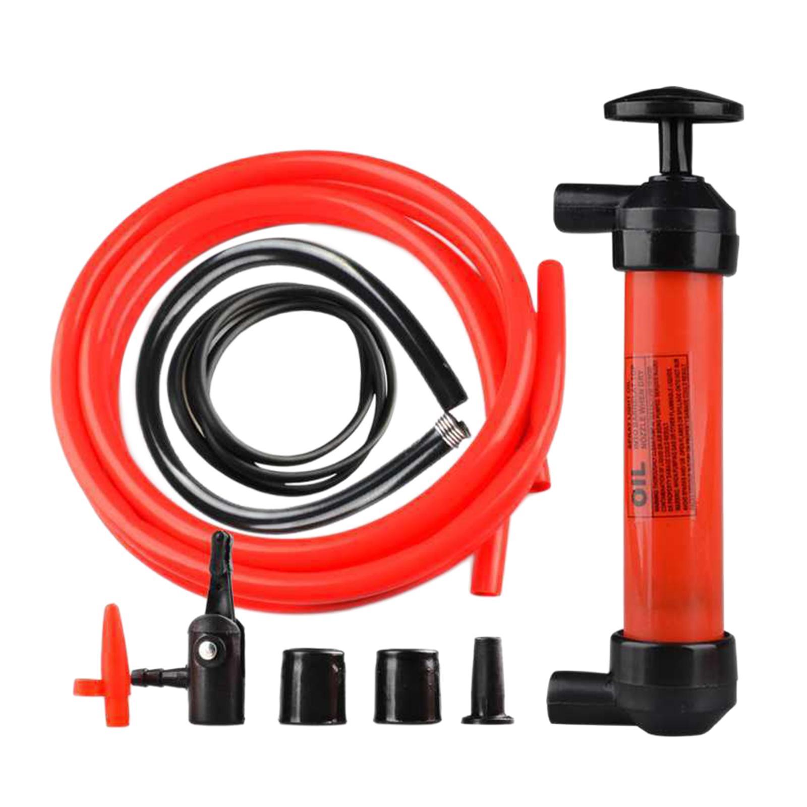 Siphon Fuel Transfer Pump Kit 5L/Min with Tube Connector 200cc Fits for Petrol Liquid