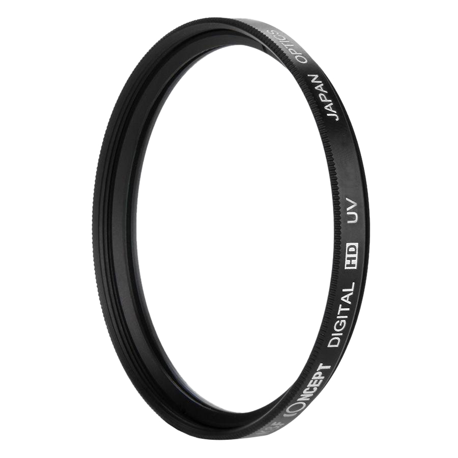 Kính Lọc K&amp;F Concept Filter Slim UV Digital HD - Japan Optic - Size 52mm (Đen) - Hàng Nhập Khẩu