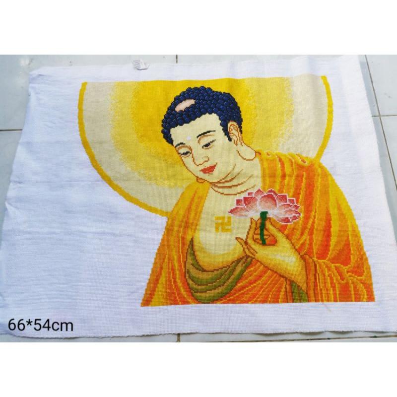 Tranh Thêu Chữ Thập Phật A Di Đà 65*54cm
