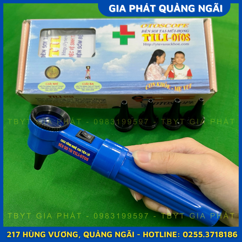 ĐÈN SOI TAI MŨI HỌNG TILI-OTOS TẶNG KÈM 02 PIN AA