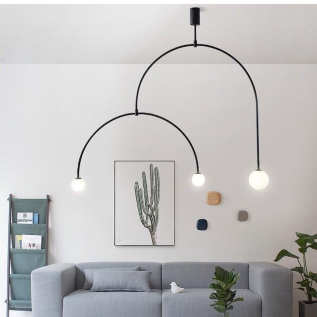 Đèn decor 3 bóng mầu đen, đèn thả, đèn trang trí phòng ngủ, đèn trang trí phòng khách, đèn decor, đèn trần