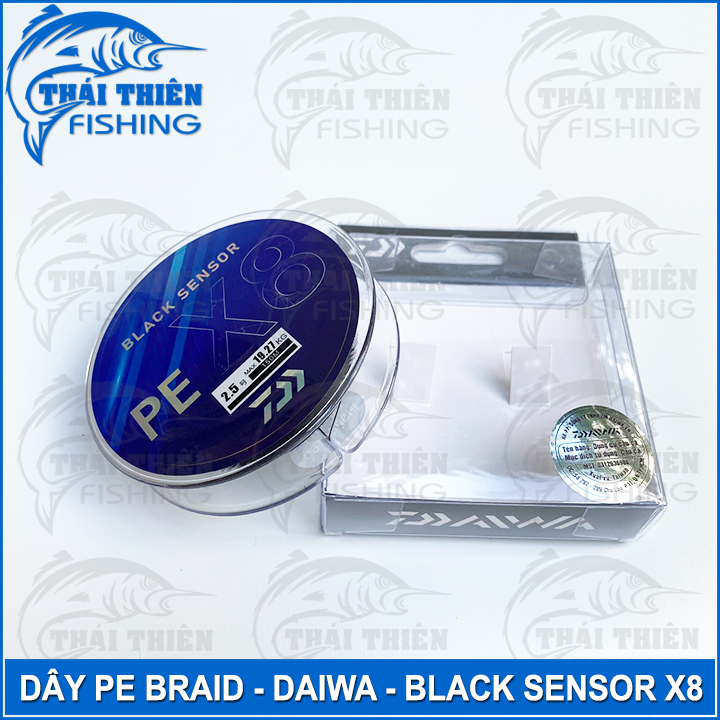 Dây PE Lure X8 Daiwa Black Sensor Thế Hệ Mới Màu Đen Cuộn 150m