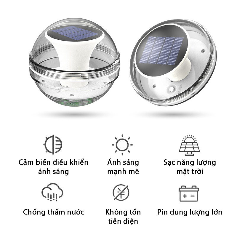 Đèn trang trí năng lượng mặt trời nổi nước, tích kiệm điện, bóng siêu sáng, chống thấm nước - DA3072