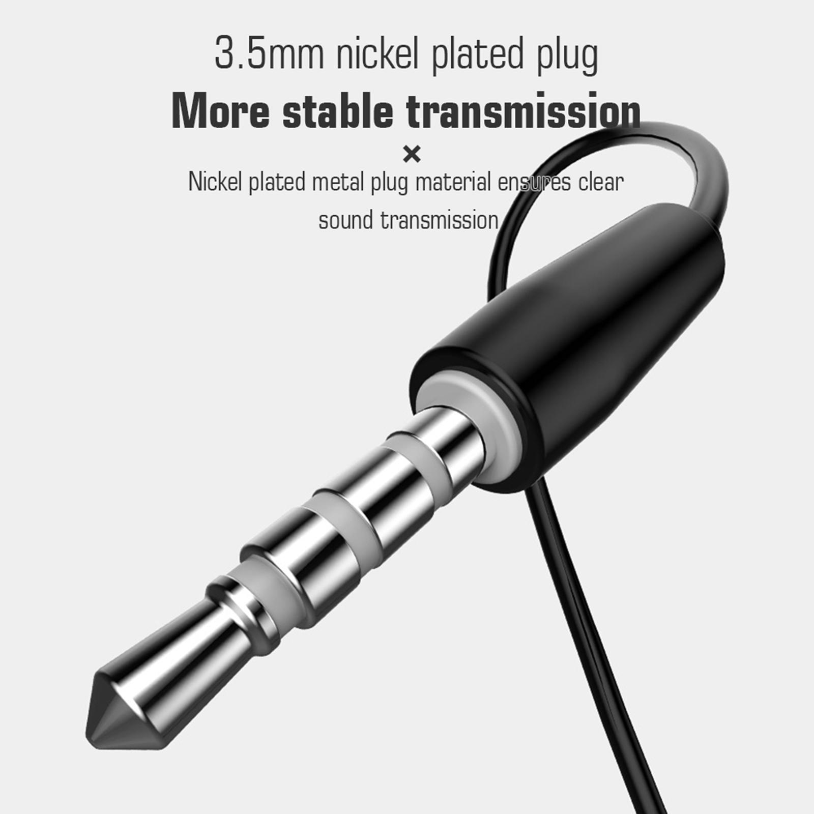 Earphones in-Ear Headphones with Microphone, Headset Stereo Sound Noise Isolating Free,3.5mm Wired Earbuds for iOS and Android Smartphones