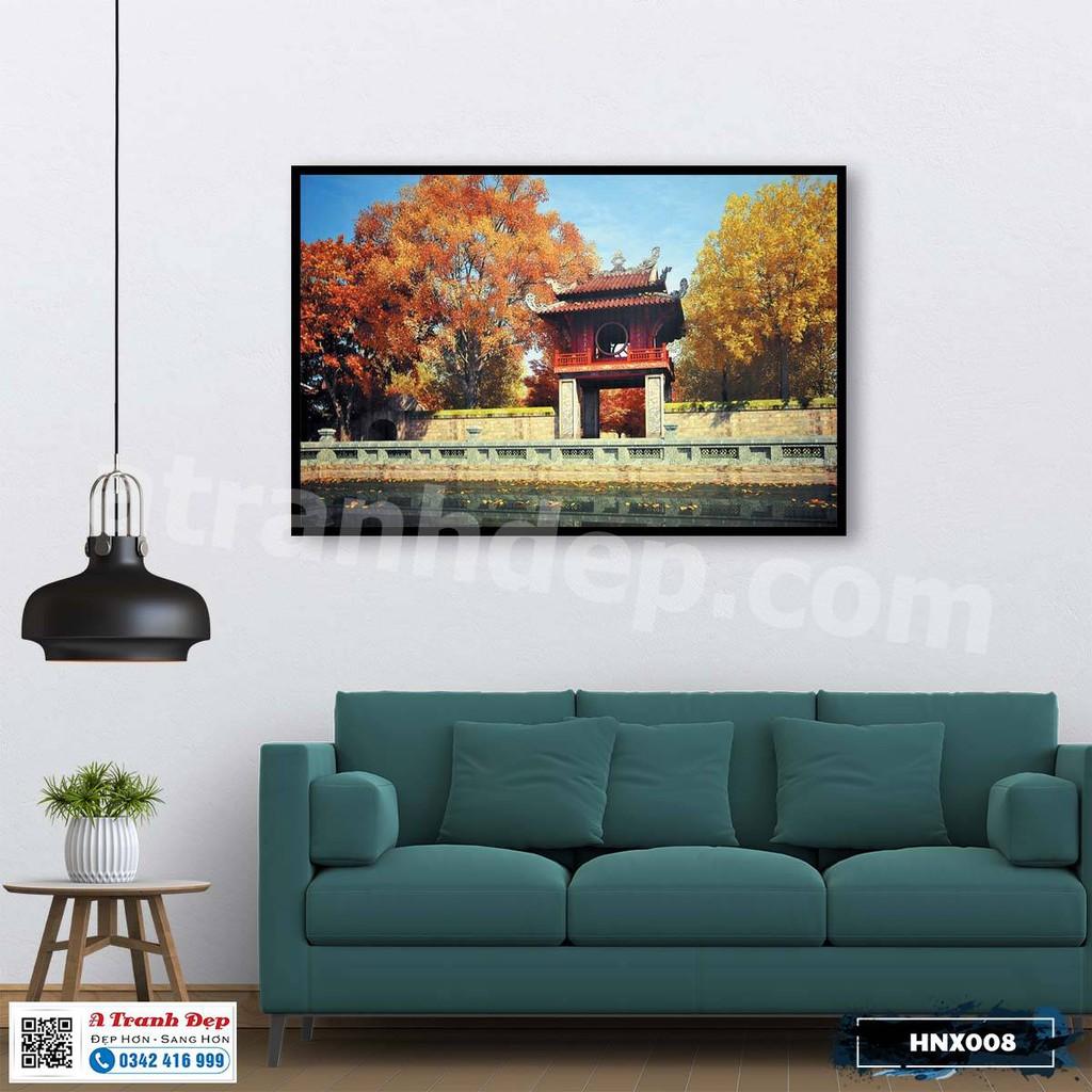 Tranh trang trí siêu nhẹ phong cảnh Hà Nội xưa - HNX008