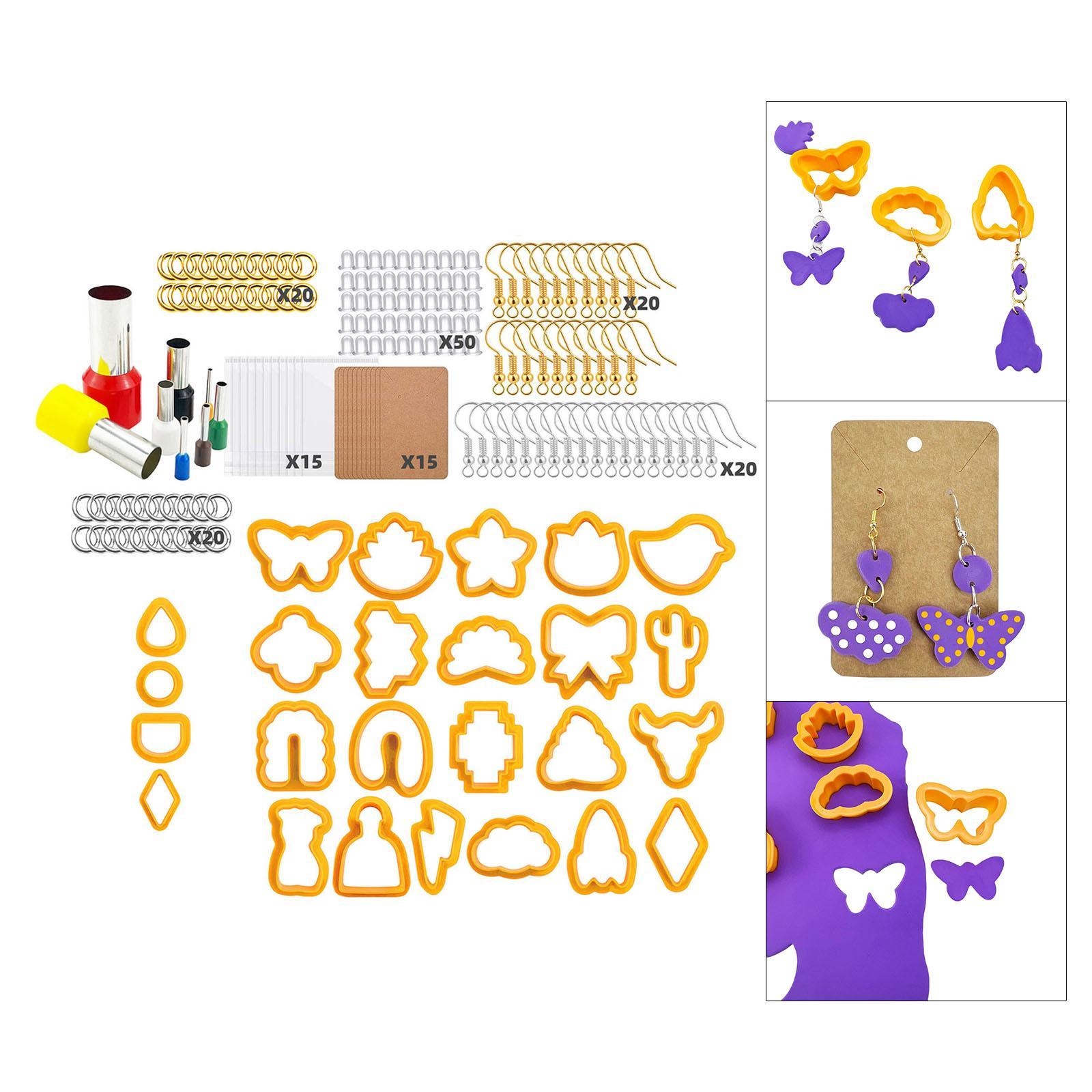 Polymer Cutter for Clay Earring Making Kit Shapes Clay Tools