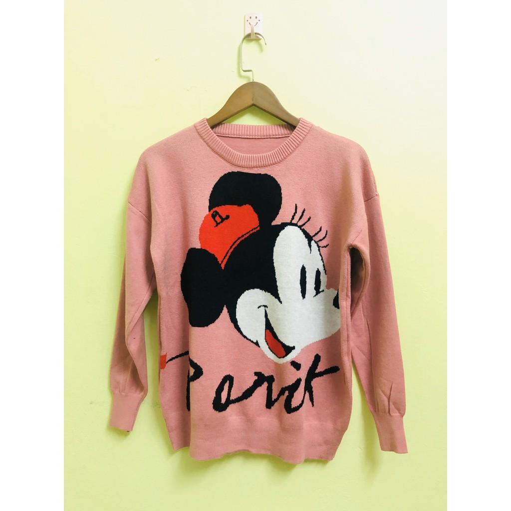 Aó len mickey big size 2 màu đỏ &amp;vàng bigsize nữ 60-90kg (hình thật