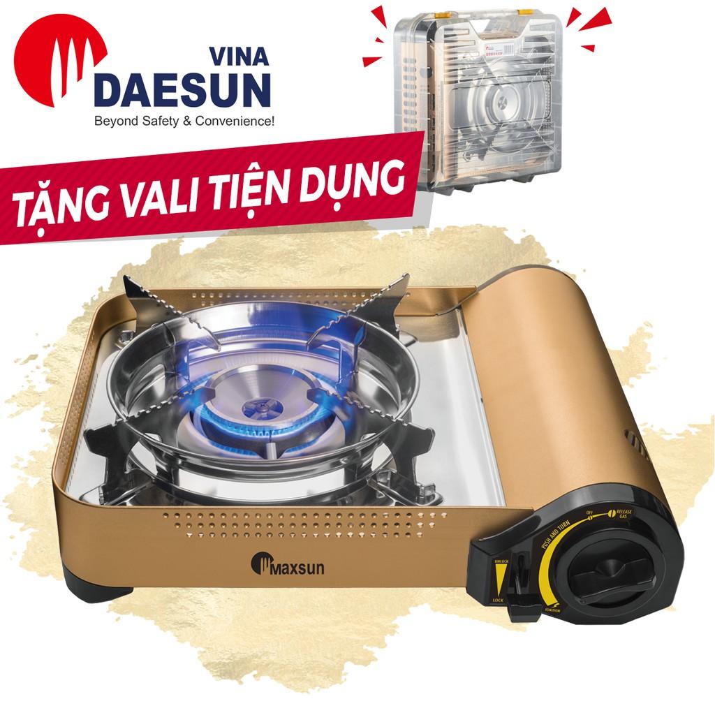 Bếp Ga Mini Cao Cấp Maxsun MS-77 - Công Suất 2900W | Hai Vòng Chắn Gió | Nhôm Nhẹ - Inox Chống Rỉ | Hàng Chính Hãng