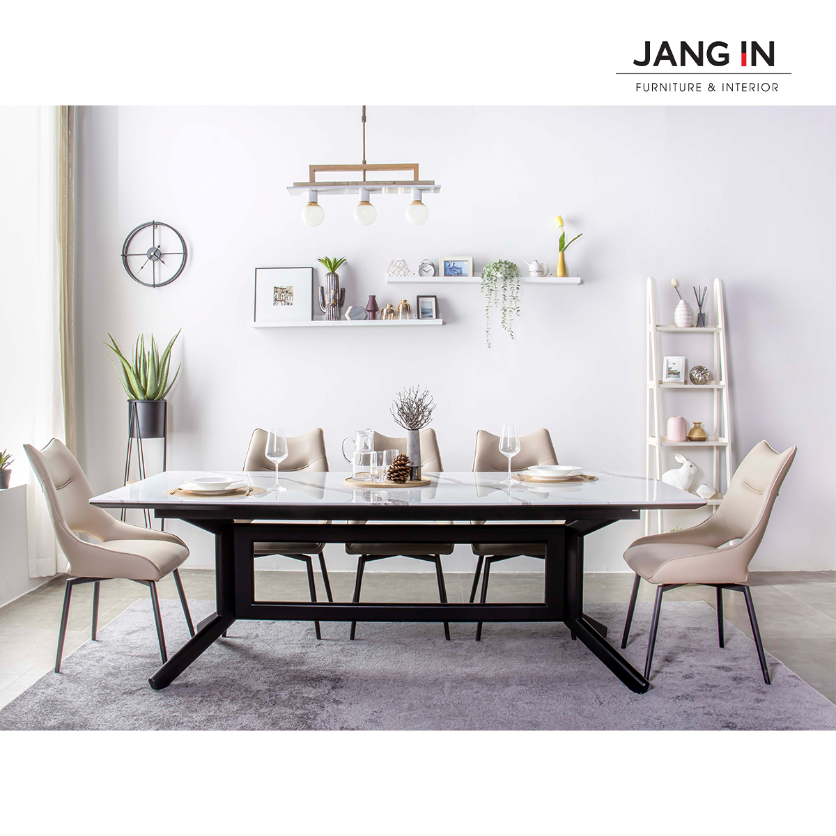 Bàn ăn 8 chỗ Ceramic_Winston 1504400001-04