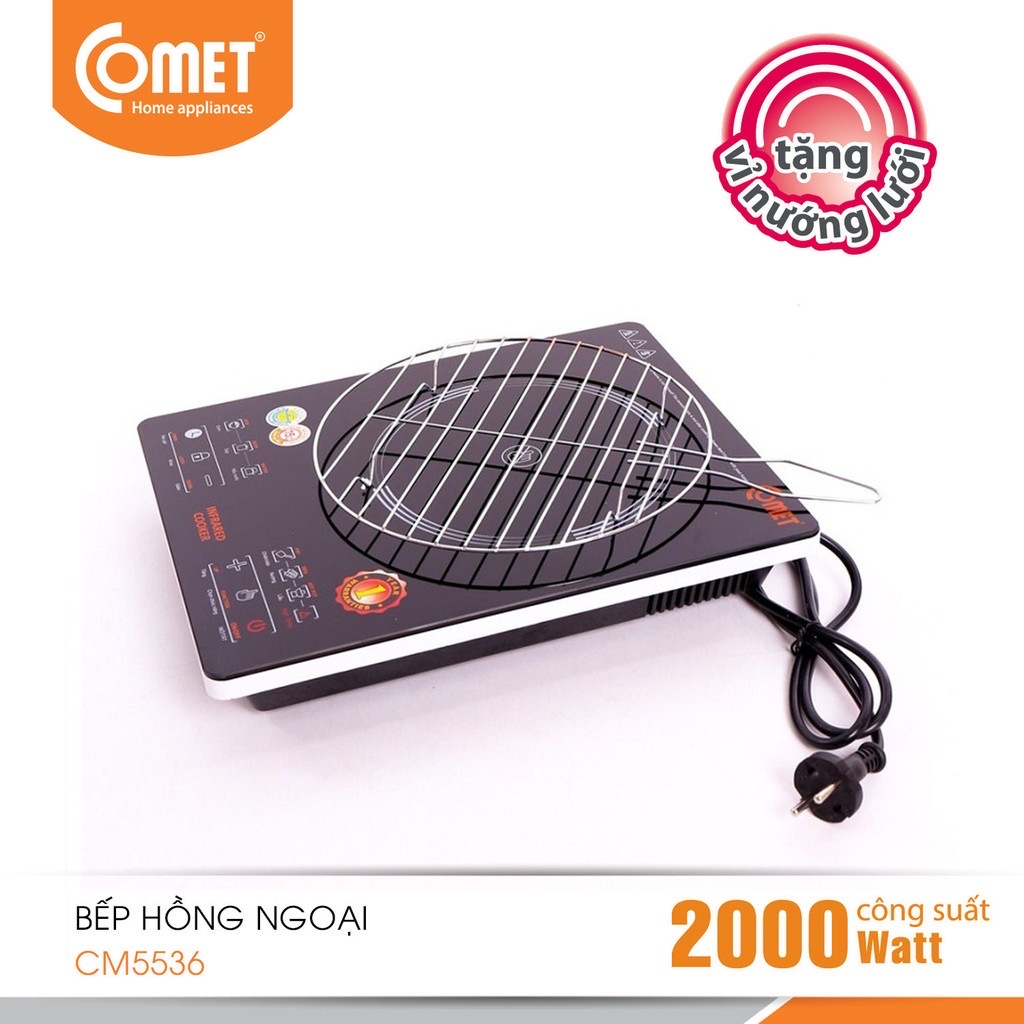 Bếp Hồng Ngoại Comet CM5536 (2000W) - Hàng Chính Hãng