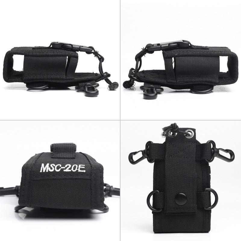 Nóng MSC-20E Di Động Đài Phát Thanh Nylon Túi Xách Tay Giá Đỡ Cho Motorola GP340 GP328 GP68 GP88 Bộ Đàm Baofeng UV5R UV-82/888S/9R