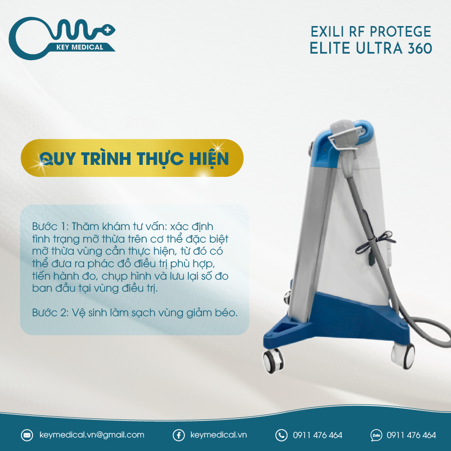 Máy nâng cơ Exili RF Protege Elite Ultra 360