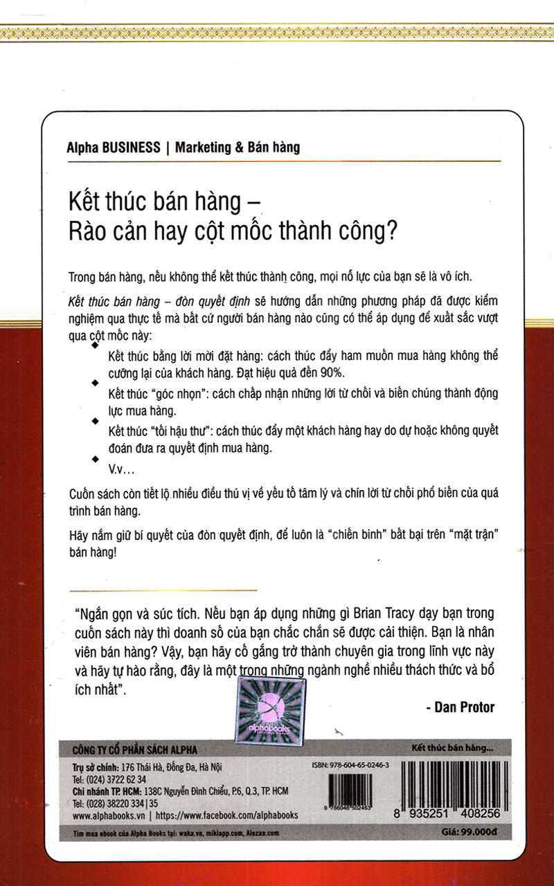 Kết Thúc Bán Hàng – Đòn Quyết Định