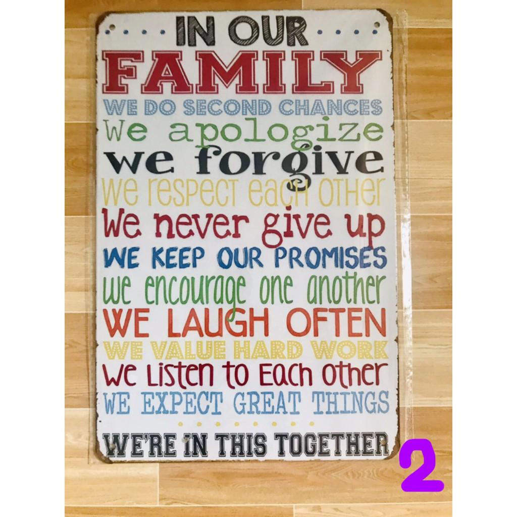 Bảng Thiếc Vintage Trang Trí