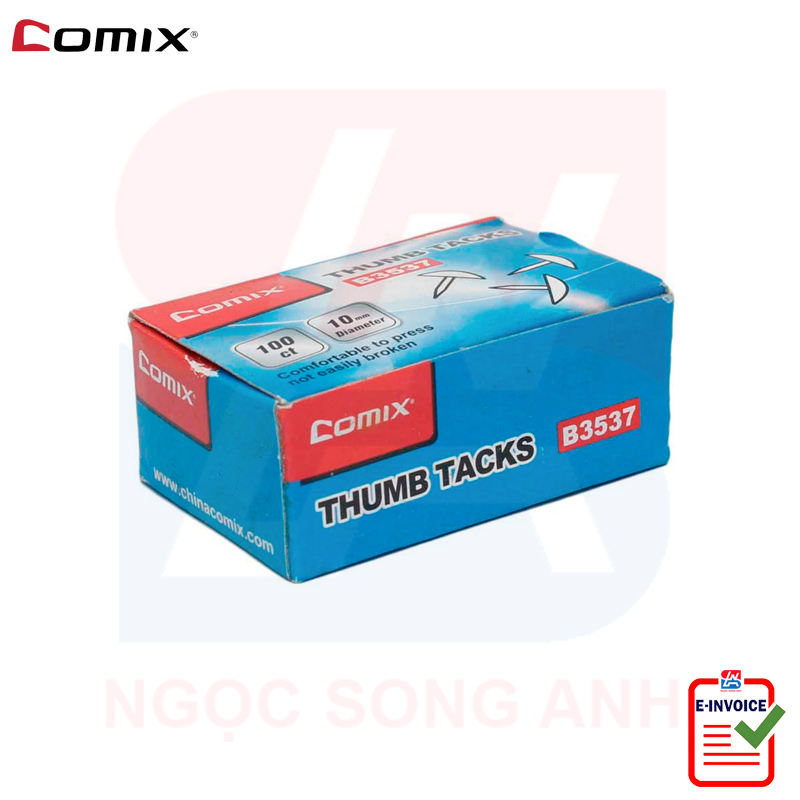 Combo 02 hộp đinh ghim Inox Comix B3537