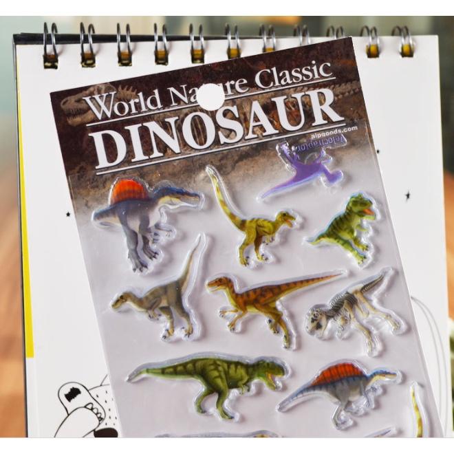 Sticker 3D Khủng long Hình dán nổi Dinosaur cho bé