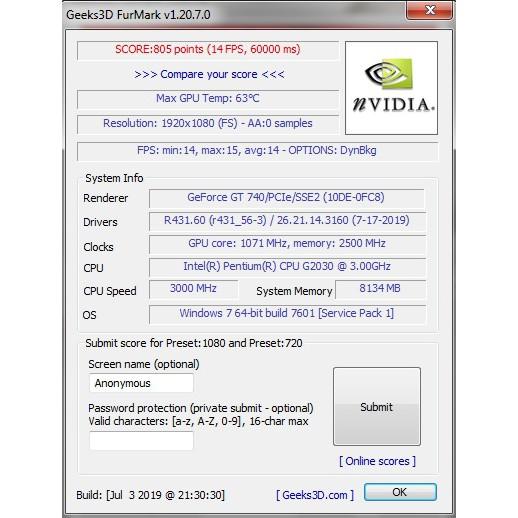 Card màn hình (VGA) Gigabyte GV-N740D5OC-1GI Rev 1.0