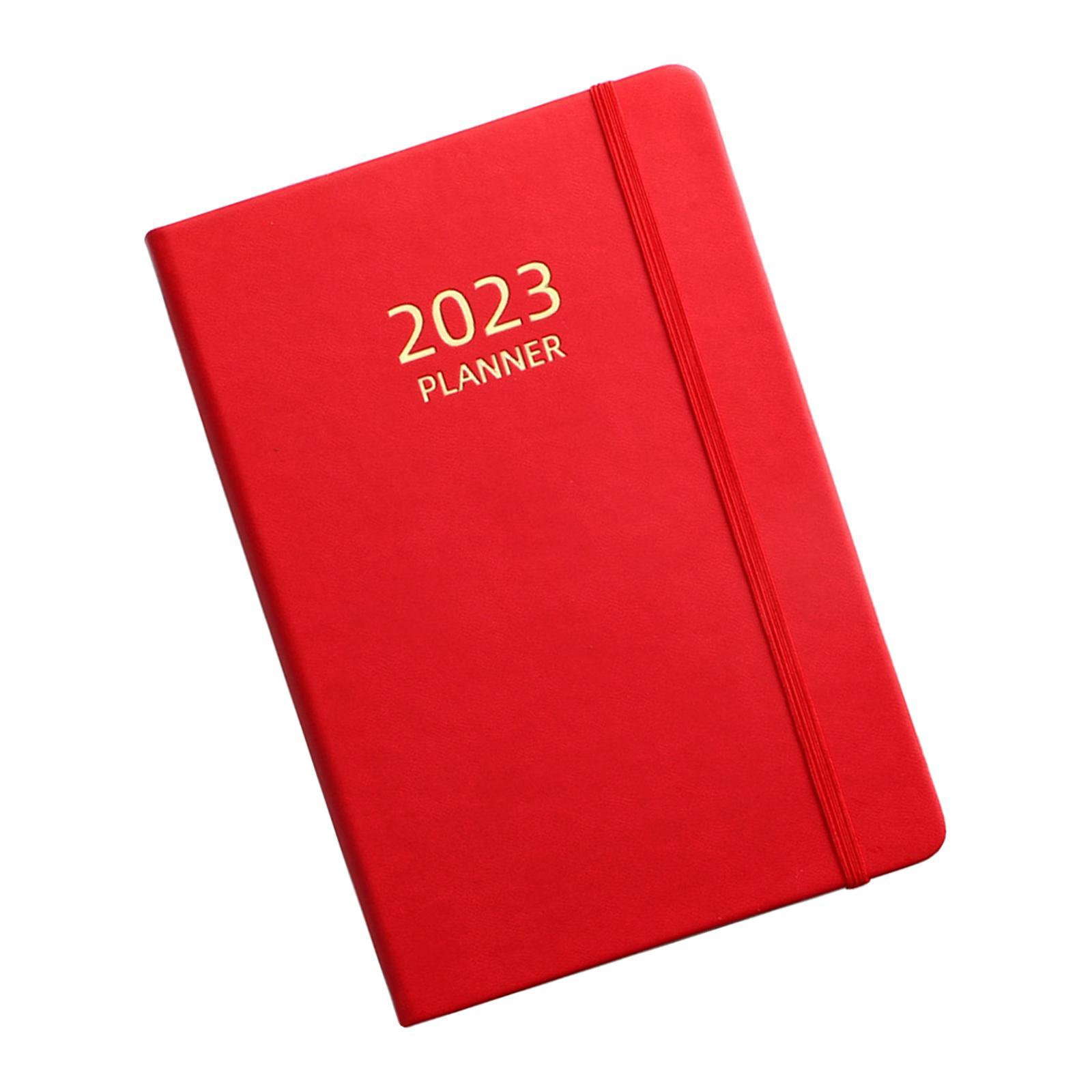 2023 Weekly Planner, Daily Writing Journal 180 Sheets 360 Pages Goal Habit Schedule Monthly Calendar Planner A5 Diary Notebook, for Supplies