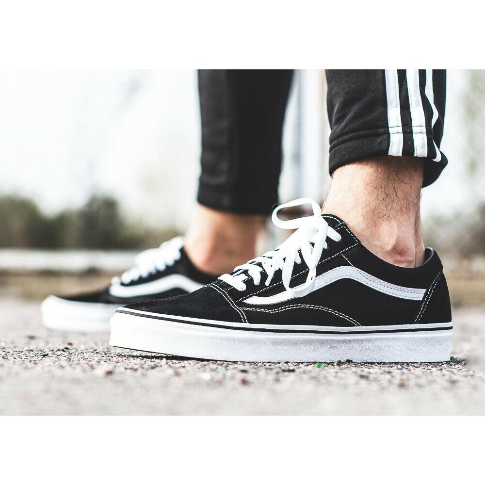 Giày Vans Old Skool Black White SKU VN000D3HY28