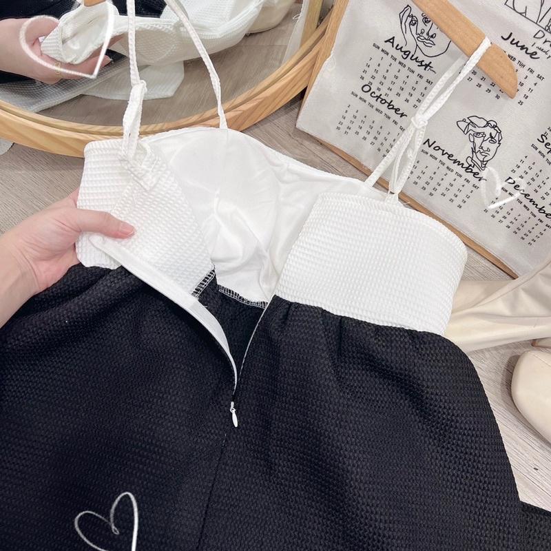 Set peplum nơ 2 dây cúp ngực hàng thiết kế may kỹ chất lượng cao