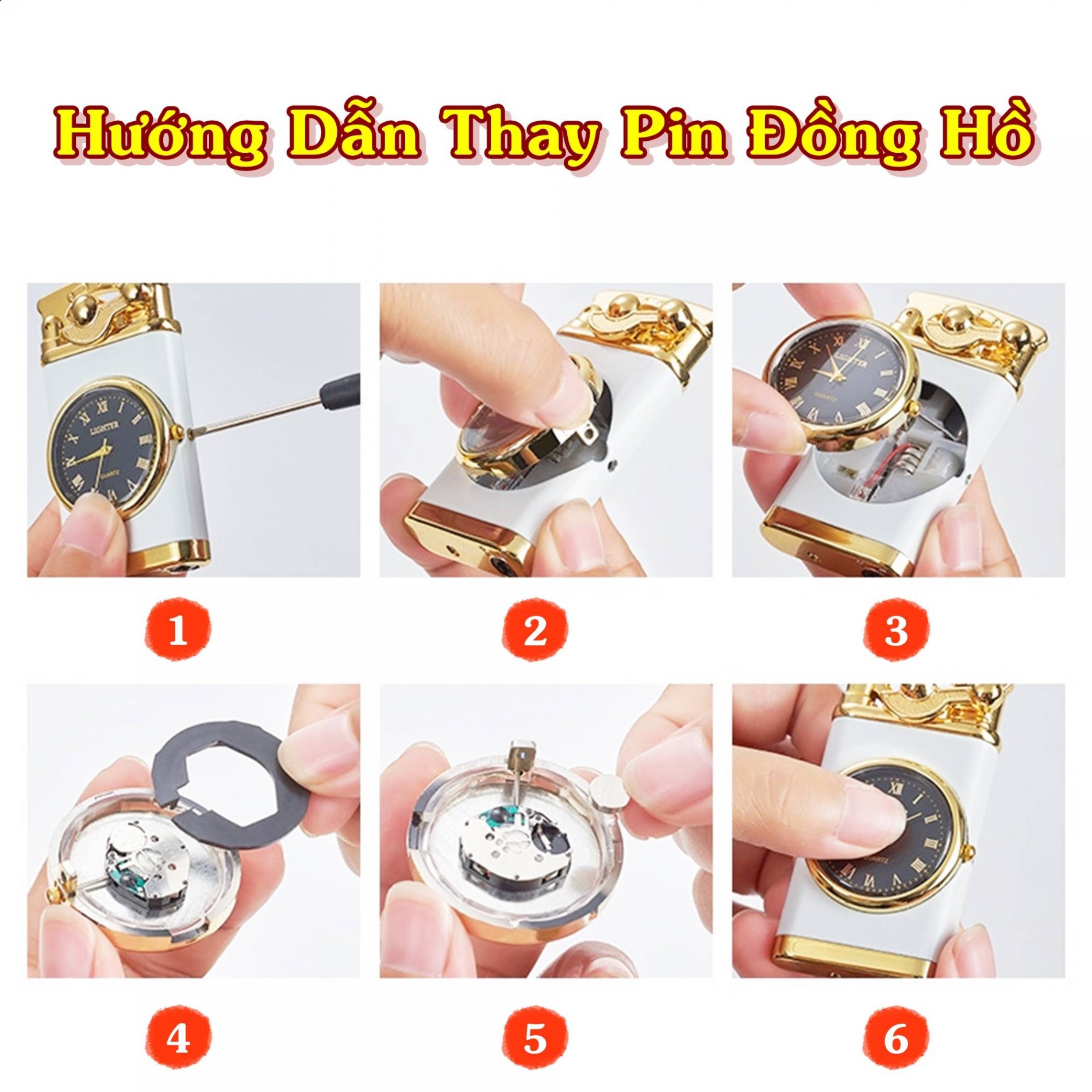 Hộp quẹt bật lửa khè kiêm đồng hồ 2in1 búng tay đánh lửa (dạ quang hút ánh sáng) - (xài gas