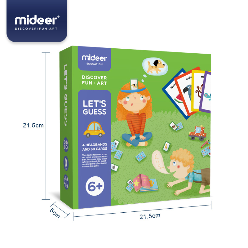 Mideer Bộ trò chơi Thẻ đoán chữ Let's Guess