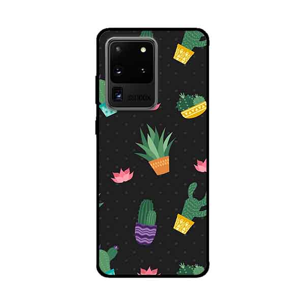 Ốp Lưng Dành Cho Samsung Galaxy S20 Ultra mẫu NỀN Xương Rồng - Hàng Chính Hãng