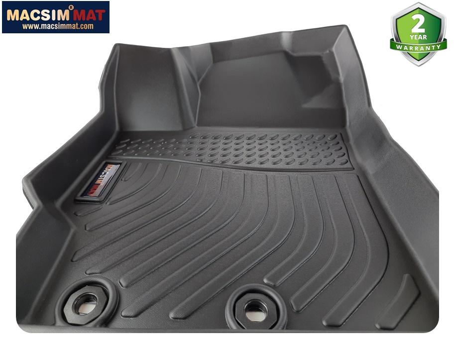 Thảm lót sàn xe Toytota Yaris 2014-2020 Nhãn hiệu Macsim chất liệu nhựa TPV cao cấp màu đen